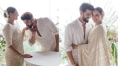 Sonakshi Sinha And Zaheer Iqbal Wedding : 'ही अनोखी गाठ बांधली...'; सोनाक्षी सिन्हा आणि झहीर इक्बाल यांनी रजिस्टर पद्धतीने केलं लग्न