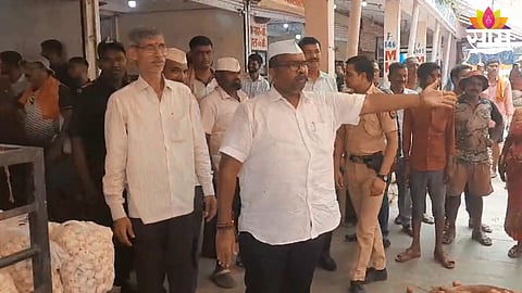 narendra patil closed kanda batata market vashi