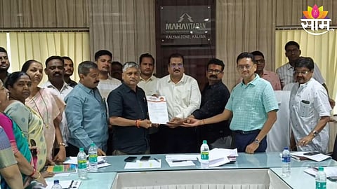 kalyan shivsena andolan at mahavitaran office