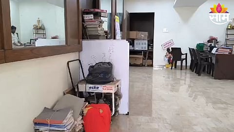 water logged in disaster management office of dharashiv