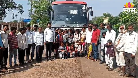 msrtc bus service begins from usmanpur to partur after independence