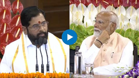 मुख्यमंत्री एकनाथ शिंदेंची संसदेत शेरेबाजी; कौतुक ऐकून मोदीही भारावले, पाहा VIDEO