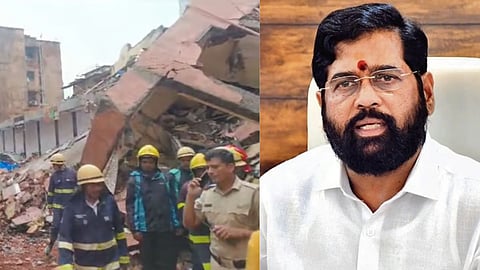 बेलापूर इमारत दुर्घटनेत एकाचा मृत्यू, घटनास्थळी बचावकार्य सुरु, CM शिंदेंकडून दिल्लीतून मदतीच्या सूचना
