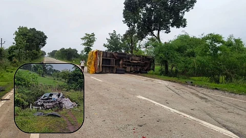 Chandrapur Accident: चंद्रपुरात कार-ट्रकचा भीषण अपघात, दोघांचा जागीच मृत्यू; कारचा झाला चुराडा