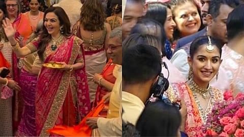 Anant- Radhika Wedding : अनंत- राधिकाच्या लग्नापूर्वीच्या विधींना सुरूवात, 'मामेरू' विधीमध्ये अंबानी- मर्चंट कुटुंबियांची उपस्थिती
