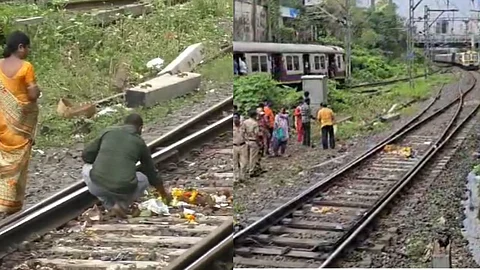 रेल्वे रुळावर मरीआईचं ठाणे असल्याची श्रद्धा; जीव धोक्यात घालून पूजा, भक्तांकडूनही कोंबड्यांचाही बळी