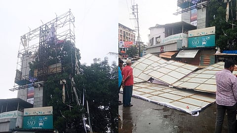 मोठी बातमी! घाटकोपरनंतर कल्याणमध्ये होर्डिंग कोसळली; अनेक वाहने दबली, थरारक VIDEO