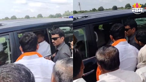 VIDEO: 'मराठा आरक्षणाबाबत भूमिका स्पष्ट करा', सोलापूरमध्ये शरद पवारांची गाडी रोखली; आंदोलक आक्रमक