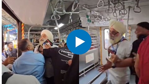 शर्ट फाडला, चापटा लगावल्या; AC लोकलमध्ये तुफान राडा, प्रवाशांकडून टीसीला मारहाण