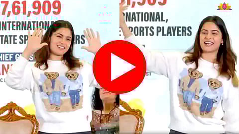 Manu Bhaker Dance: मनू भाकरचा काला चष्मा गाण्यावर भन्नाट डान्स; हे नाही पाहिलं तर काय पाहिलं?  VIDEO