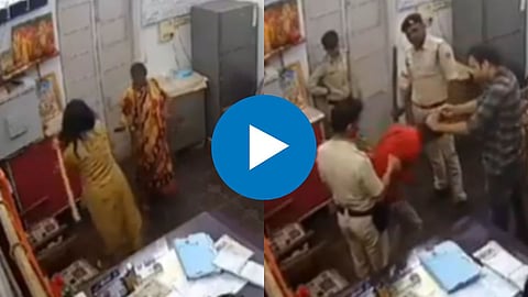 GRP Police Beaten Woman and Grandson CCTV Video