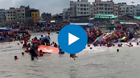 Boat Capsizes During Andheri Cha Raja's Visarjan