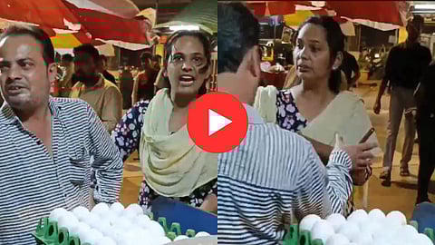 मुंबईतील धक्कादायक प्रकार; फेरीवाल्या महिलेने पादचाऱ्यावर उगारला चाकू अन्...'; संपूर्ण प्रकार कॅमेऱ्यात कैद, VIDEO