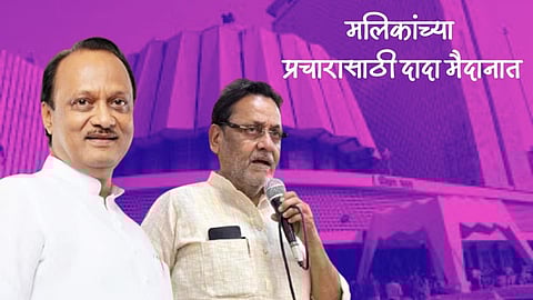 Assembly Election: नवाब मलिकांच्या प्रचारासाठी अजित पवार मैदानात; भाजपच्या विरोधाला दादांचा ठेंगा