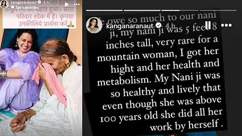 Kangana Ranaut grandmother