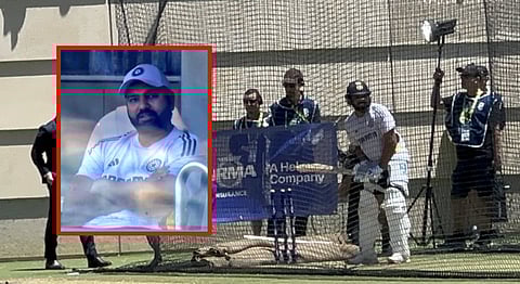 rohit Sharma sudden entry during the Perth