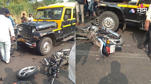 Sangli Accident: लग्नाला जाताना काळाचा घाला, प्रवासी जीपची दुचाकीला धडक; आईसह २ मुलांचा मृत्यू
