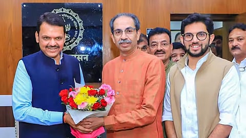 Uddhav Thackeray And  Devendra Fadnavis Meeting