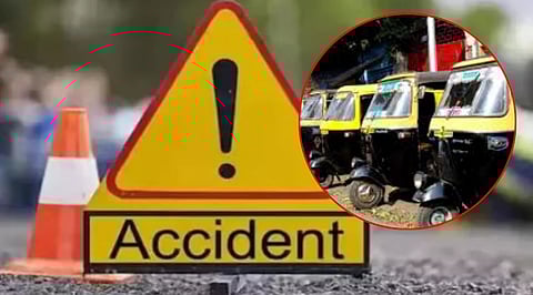 Rickshaw Accident in Nagpur