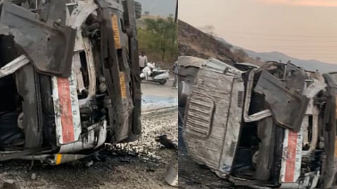 Milk tanker accident