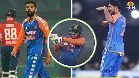 वरुण वादळानंतर शर्माचा धावांचा 'अभिषेक'; भारतानं इंग्लंडला पहिल्याच सामन्यात पाणी पाजलं, ७ विकेट्सने चारली धूळ