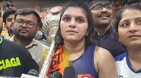 Bhagyashree fund wins women maharashtra kesari