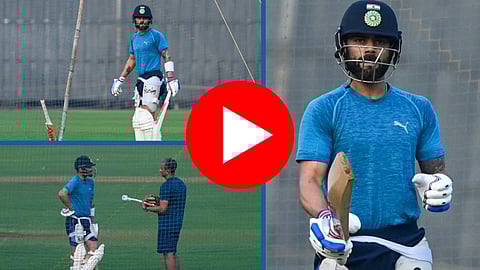 Virat Kohli Practise: रणजी ट्रॉफीआधी विराटचा खास सराव! माजी प्रशिक्षक करतोय मदत -VIDEO
