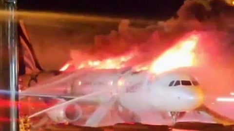 South Korea Flight Fire