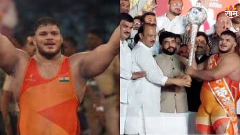 Maharashtra Kesari 2025 : मुळशीच्या पैलवानाने राखली घराण्याची परंपरा; आजोबानंतर नातू पृथ्वीराज मोहोळने जिंकली मानाची गदा