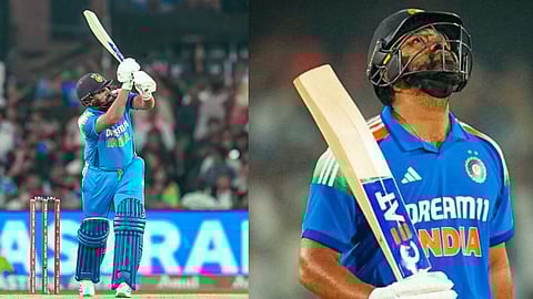 Rohit Sharma: मुंबईचा राजा कटकमध्ये गरजला! षटकार खेचत रोहितने संपवली शतकाची प्रतीक्षा - VIDEO