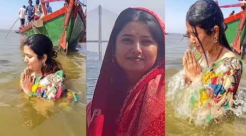 Prajakta Mali At MahaKumbhMela