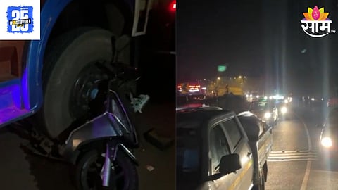 Truck And bike Accident