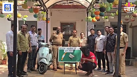 पोलिसांना पाहताच गुंडाची धूम, पिस्तूल-सत्तूरसह अटक