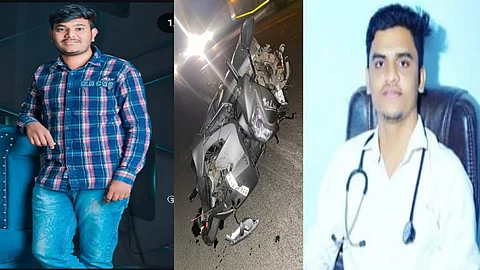 Majalgaon Gevrai Highway terrible scooty accident