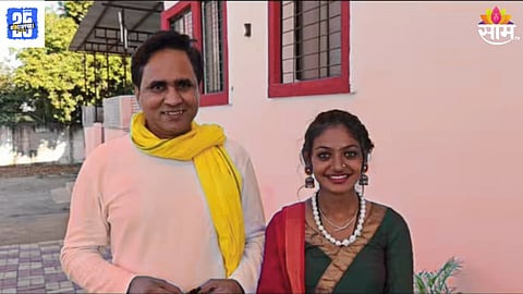 Director Sanoj Mishra with monalisa