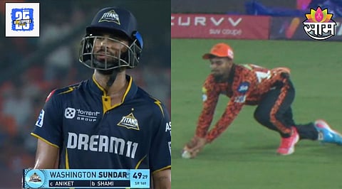 Washington Sundar Catch Controversy