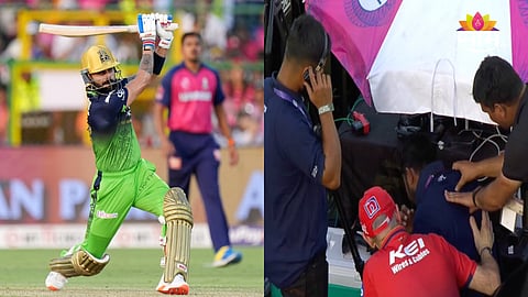 Virat Kohli Ball Hits the Cameraman