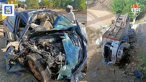 Jaipur Accident: क्षणात होत्याचं नव्हतं झालं! देवदर्शनासाठी जाताना भीषण अपघात, एकाच कुटुंबातील ५ जणांचा मृत्यू