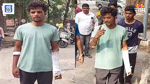 Murgud young man was stripped and beaten