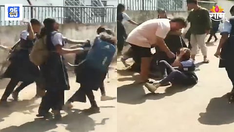 Pawannagar Three and four girls beat up girl