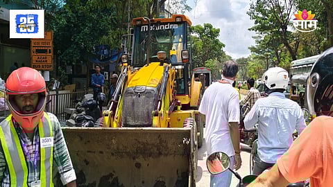 Mumbai JCB & Bike Accident