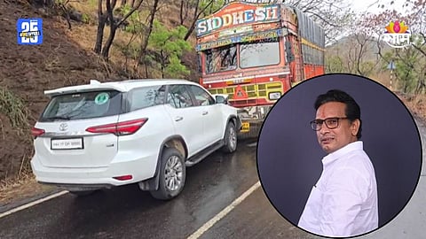 MLA Kiran Lahamate: NCP आमदार किरण लहामटेंच्या कारला भीषण अपघात, विटे घाटात ट्रकने दिली धडक