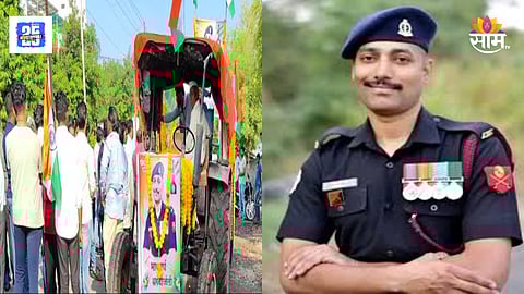 Solapur martyr jawan laxman pawar funeral