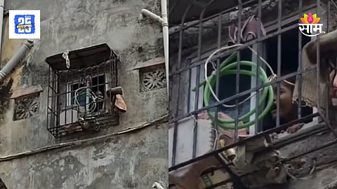 Saptashrungi building collapses six people die little girl heartbreaking cry