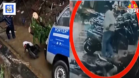 Vashi Plaza Wall Collapse Video