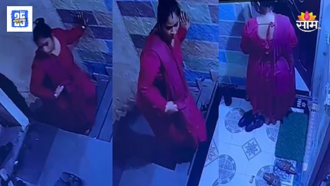 Pune Karvenagar CCTV video of Theft