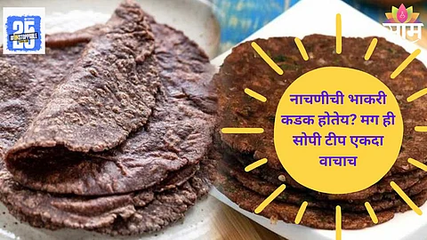 Soft Bhakri Tips नाचणीची भाकरी कडक होतेय? मग ही एक सोपी ट्रीक करा फॉलो मऊसूत होतील भाकऱ्या