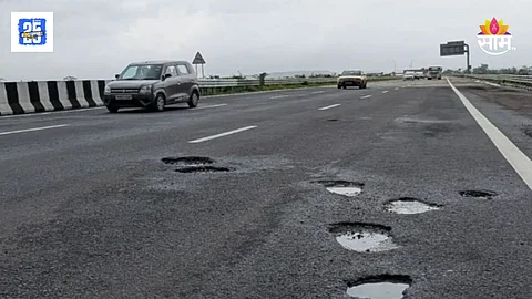 Bhiwandi to Nashik Samruddhi Highway Potholes