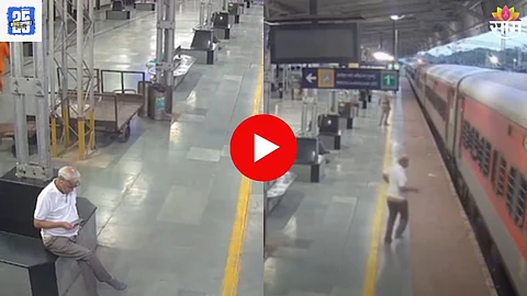 Elderly Man Train Fall