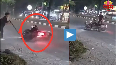 Viral Video: आधी एकमेकींना धडकल्या, नंतर भर रस्त्यात भोवऱ्यासारख्या गरागरा फिरल्या; दुचाकींच्या अपघाताचा थरारक VIDEO